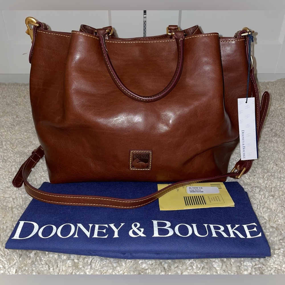 🆕 Dooney & Bourke Chestnut Florentine Large Barlow